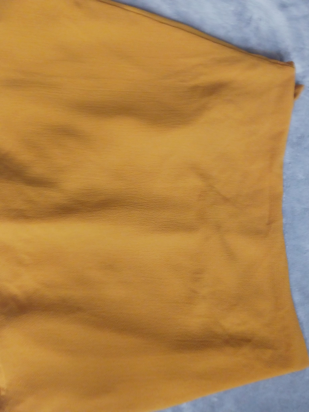 Women's Mustard Ruffle Skort - Picture 2 of 5